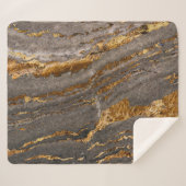 金ゴールドで覆われた灰色の大理石のテクスチャ付きの背景。 シェルパブランケット (正面(横))