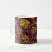 金ゴールドで覆われた絞り染めマグ コーヒーマグカップ (正面左)