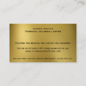 金ゴールドとはかりで測司法名刺 名刺 (裏面)