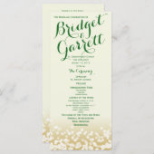 金ゴールドとアイボリーのトゥインクルライト プログラム (正面/裏面)