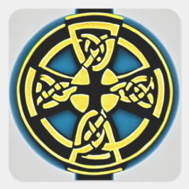 金ゴールドとアクアサークルクロスシール スクエアシール