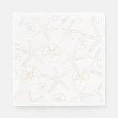 金ゴールドとウィルト – ビーチ航海の, スタンダードランチョンナプキン (正面)