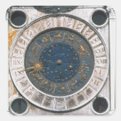 金ゴールドとエナメル時計の顔、デザインはMaによって開始 スクエアシール (正面)