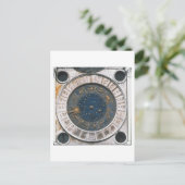 金ゴールドとエナメル時計の顔、デザインはMaによって開始 ポストカード (スタンド正面)