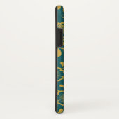 金ゴールドとエメラルドヴィクトレーインレースモノグラム Case-Mate iPhoneケース (裏面/右)