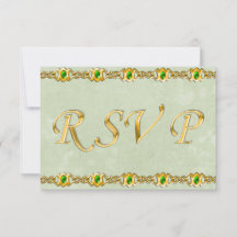 金ゴールドとエメラルド・ジュエル結婚ズ