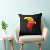 金ゴールドとエレガントクリムスカラリリー クッション (椅子)