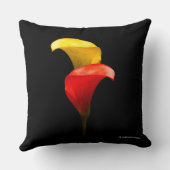 金ゴールドとエレガントクリムスカラリリー クッション (裏面)