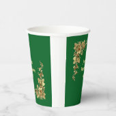 金ゴールドとエレガントブルゴーニュの感謝祭 紙コップ (右)