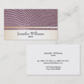 金ゴールドとギロシェ模様 名刺 (正面/裏面)