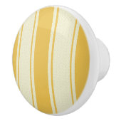 金ゴールドとクリームのストライプくすぐり セラミックノブ (右)