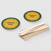 金ゴールドとグリーンおめでとう2023年の授業 ハンドファン (組立なし)