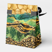 金ゴールドとグリーンサファリゲート誕生日ありがとう フェイバーボックス (裏面サイド)