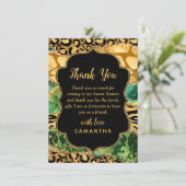 金ゴールドとグリーンサファリゲートSweet sixteen サンキューカード (スタンド正面)