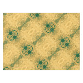 金ゴールドとグリーンボタニック テーブルクロス (正面(横))