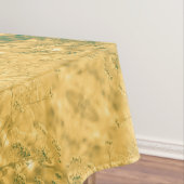 金ゴールドとグリーンボタニック テーブルクロス (インサイチュ)