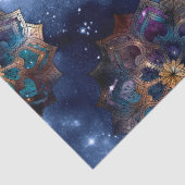 金ゴールドとグリーンマンダラオンダークスカイデコパージュ 薄葉紙 (詳細)