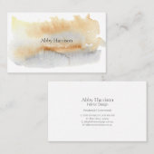 金ゴールドとグレーの水色見本 名刺 (正面/裏面)