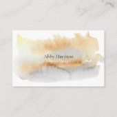 金ゴールドとグレーの水色見本 名刺 (正面)