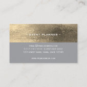 金ゴールドとグレープロフェッショナル 名刺 (裏面)