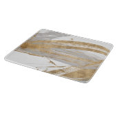 金ゴールドとグレー カッティングボード (角)