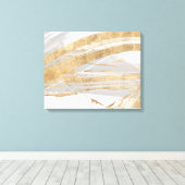 金ゴールドとグレー キャンバスプリント (インサイチュ (ウッドフロア))