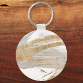 金ゴールドとグレー キーホルダー (正面)