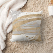 金ゴールドとグレー クッション (ブランケット)
