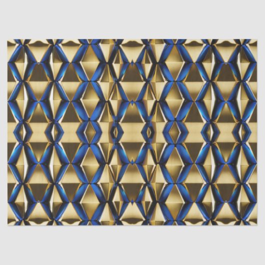 金ゴールドとサファイアパタモダンーンの分離 薄葉紙 (正面)