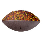 金ゴールドとサンゴまたは鮮やかな赤のテクスチャ アメリカンフットボール (回転270)