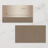 金ゴールドとシャンパ結婚ーニュの護衛カード プレイスカード (正面/裏面)