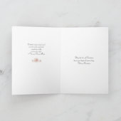 金ゴールドとシルバーのメリークリスマスツリー シーズンカード (内部)