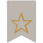 金ゴールドとシルバーの新年 バンティングフラッグ (第1の旗)