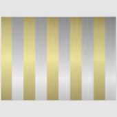 金ゴールドとシルバーストライプクリスマス 薄葉紙 (正面)