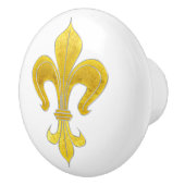 金ゴールドとシルバーリリー+あなたの背後。&アイディア セラミックノブ (右)