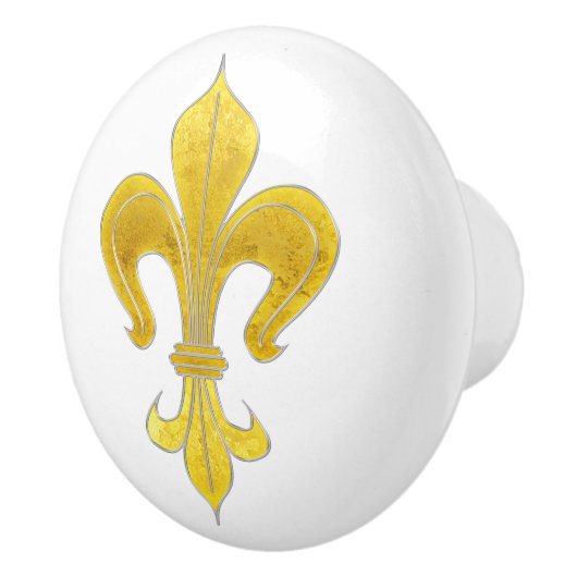 金ゴールドとシルバーリリー+あなたの背後。&アイディア セラミックノブ (右)