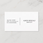 金ゴールドとシルバー実在エステートハウスロゴ 名刺 (裏面)