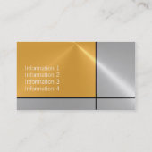 金ゴールドとシルバー高級メタリック 名刺 (裏面)