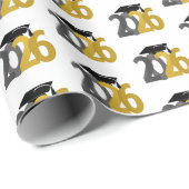 金ゴールドとシルバー2026年卒業 ラッピングペーパー (ロールコーナー)