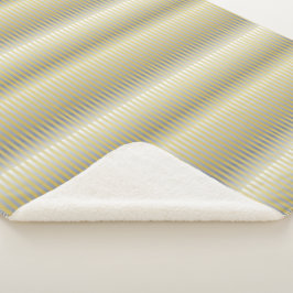 金ゴールドとシルバー(ストライプ) シェルパブランケット