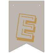 金ゴールドとシルバー・メリー・クリスマス バンティングフラッグ (第3の旗)