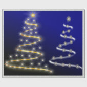 金ゴールドとシルバー ラッピングペーパー (フラット)