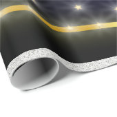 金ゴールドとシルバー ラッピングペーパー (ロールコーナー)