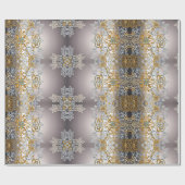 金ゴールドとスリバレースのようー ラッピングペーパー (フラット)