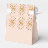 金ゴールドとソフトピンクパターン（の模様が）ある フェイバーボックス (裏面サイド)