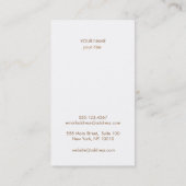 金ゴールドとターコイズサークルサンオレンジ 名刺 (裏面)