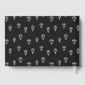 金ゴールドとダイヤモンドカスタムの写真卒業 ゲストブック (裏面)