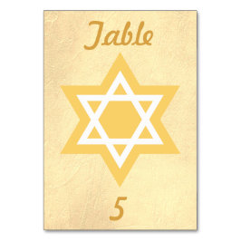 金ゴールドとダビデの白い星 テーブルナンバー