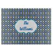 金ゴールドとダビデの青い星 カッティングボード (正面)