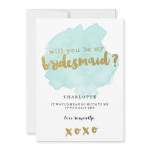 金ゴールドとティール（緑がかった色）の赤面は私の花嫁介添人になる？